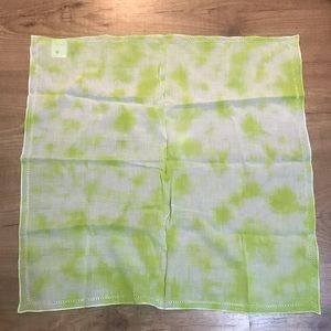 Madewell Neon Green Tie Dye Scarf